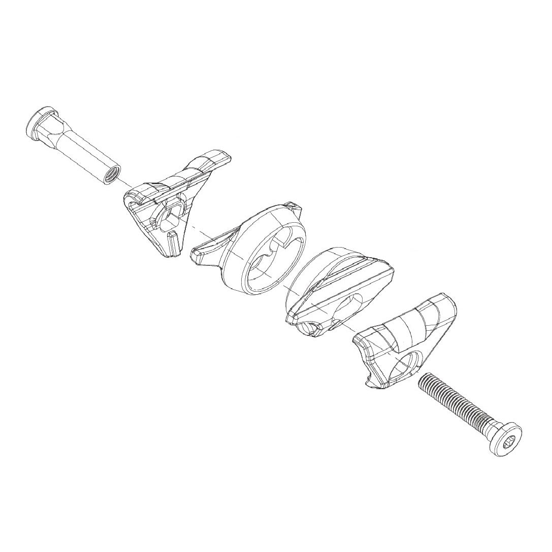 Vognsæt til Ovale Sadelrails ROCKSHOX Reverb AXS A1/AXS XPLR