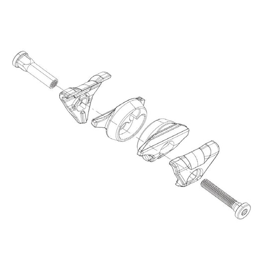 Vognsæt til Ovale Sadelrails ROCKSHOX Reverb AXS A1/AXS XPLR