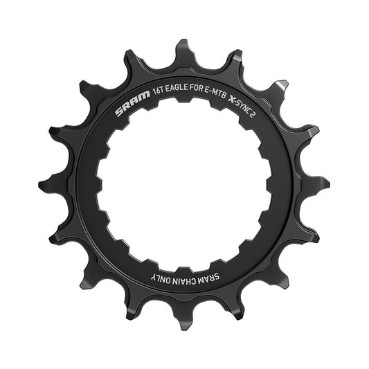 SRAM EAGLE X-SYNC 2 -yksittäiseturatas, 11/12-vaihteinen, Bosch-suorakiinnitys — eturatas valkoisella taustalla
