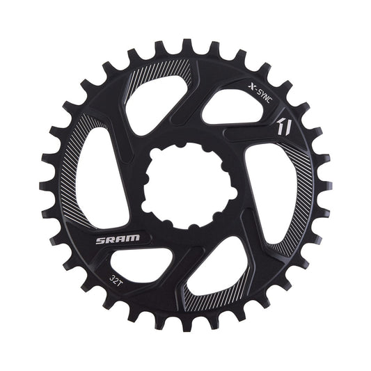 SRAM X-SYNC -yksittäiseturatas, kapea–leveä hammastus, Boost, 11-vaihteinen, suorakiinnitys, 3 mm:n offset — eturatas valkoisella taustalla