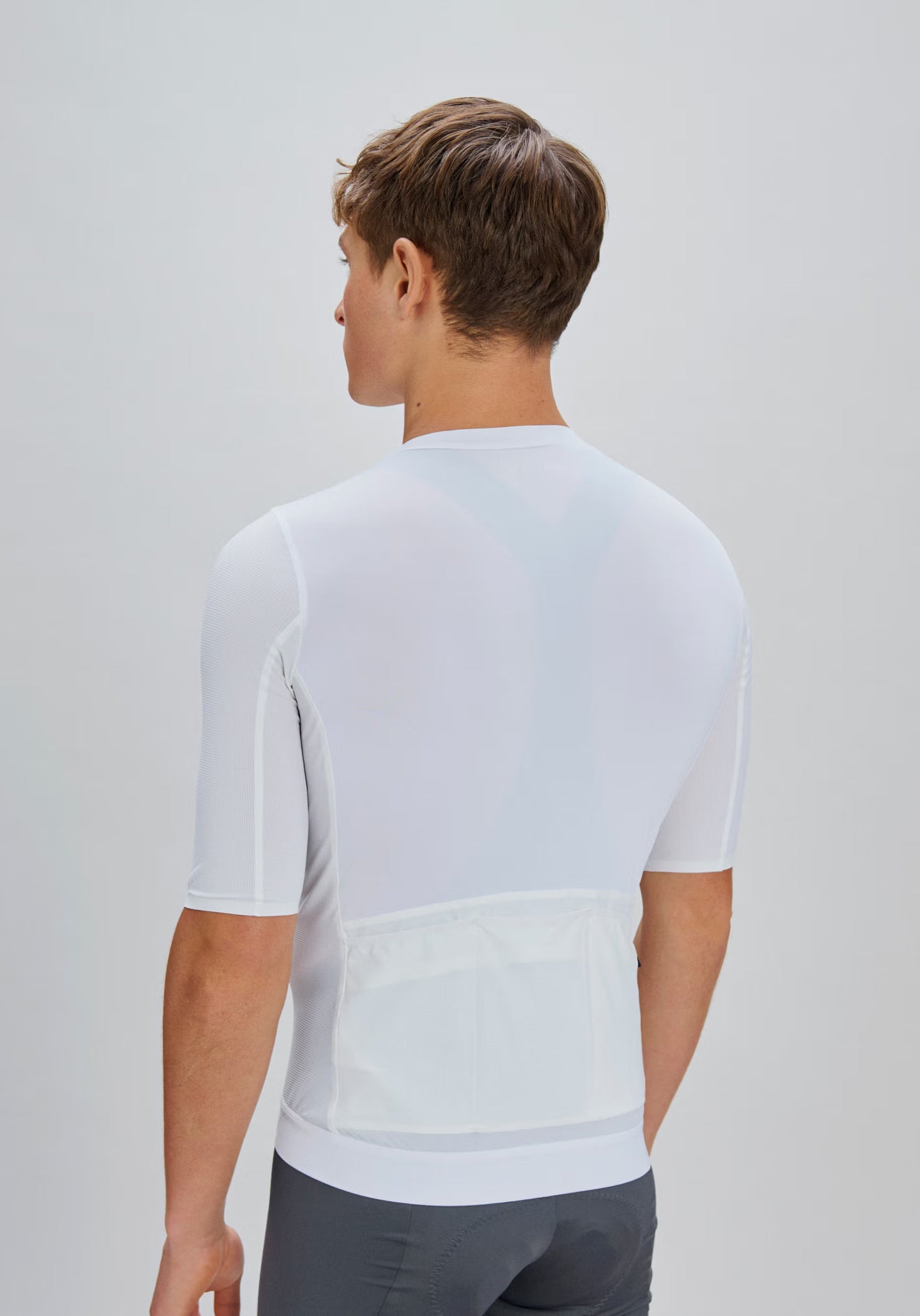 Maillot POC RACEDAY Manches Courtes Blanc