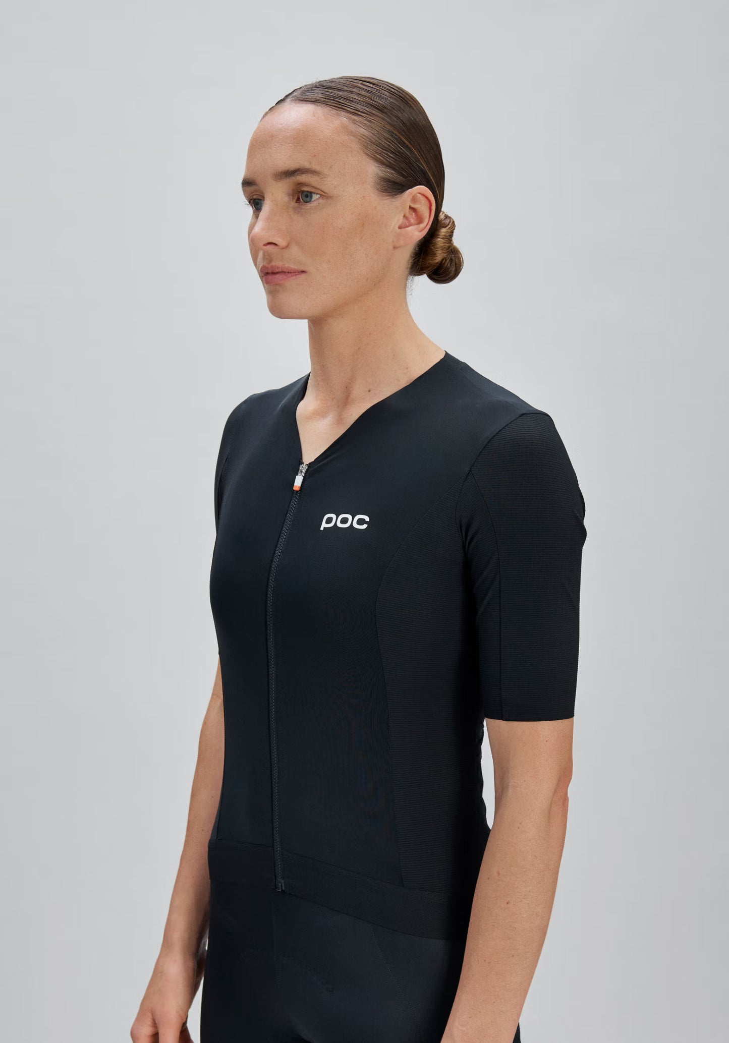 Trøje POC RACEDAY Dame Korte Ærmer Sort