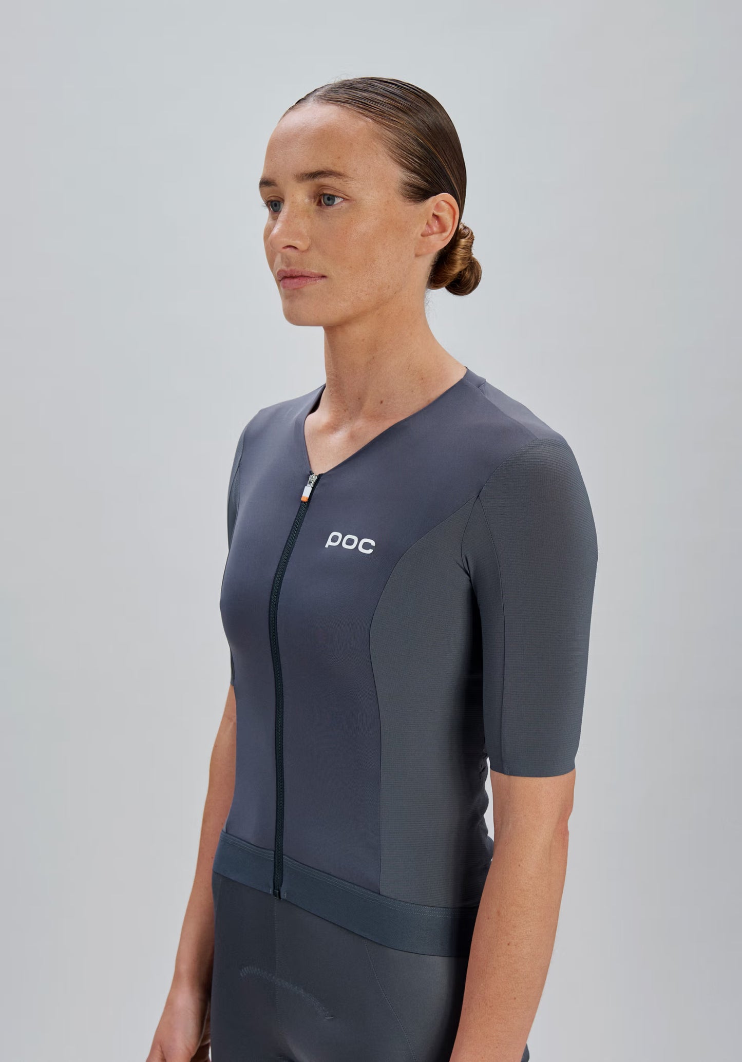 Trikot POC RACEDAY Damen Kurzarm Grau