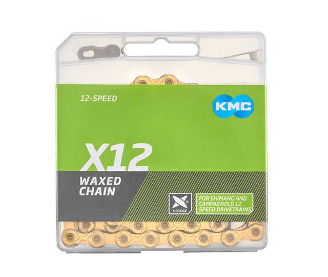 Kæde 12H KMC X12 Waxed Ti-N Guld
