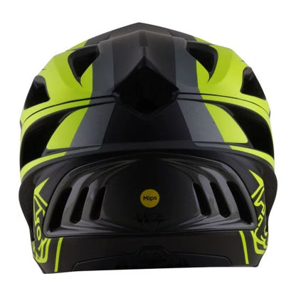 MTB kaciga TROY LEE DESIGNS STAGE 2 HIGH VIZ ugljenosiva/žuta