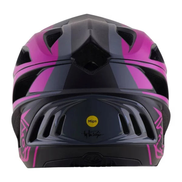 MTB каска TROY LEE DESIGNS STAGE 2 HIGH VIZ, сива/неоново розова