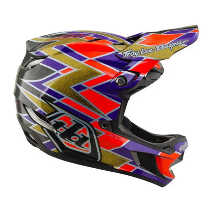 ΚΡΑΝΟΣ MTB TROY LEE DESIGNS D4 CARBON MIPS FLUSH Πορτοκαλί/Μωβ