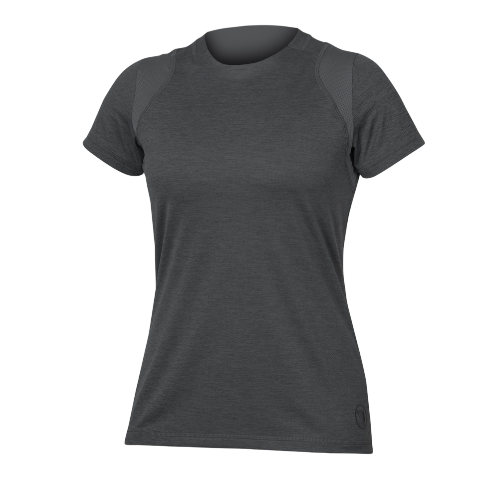 Maillot ENDURA SINGLETRACK Femme Manches Courtes Gris