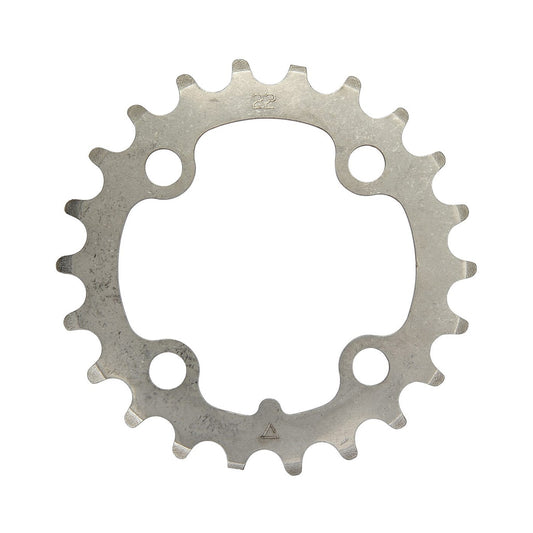 STRONGLIGHT INOX -sisempi eturatas, 9-vaihteinen, 4 kiinnitysreikää, 64 mm — eturatas valkoisella taustalla