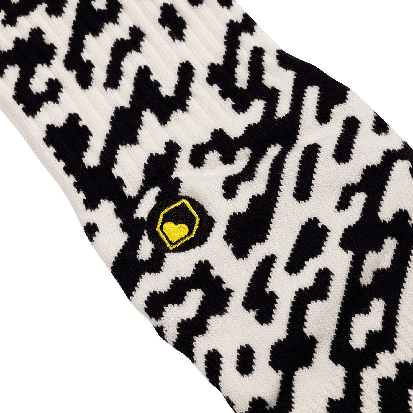 Chaussettes BURGTEC EVERYDAY CREW PATTERNED Noir/Blanc