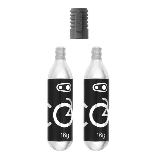 Cartouche CO2 CRANKBROTHERS Filetée 16 g avec percuteur Klic (x2)