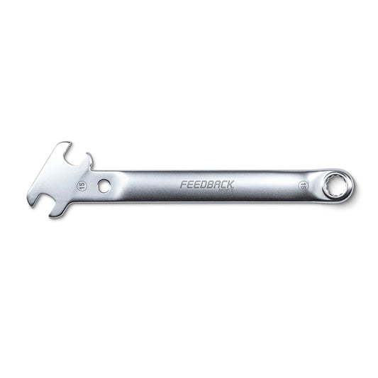 Clé à Pédale et Écrou 15mm FEEDBACK SPORTS Pedal Wrench Combo