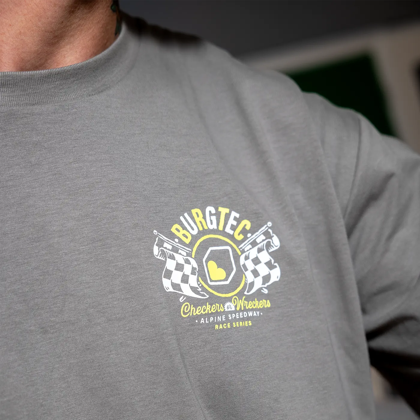 T-Shirt BURGTEC ALPINE SPEEDWAY Gris