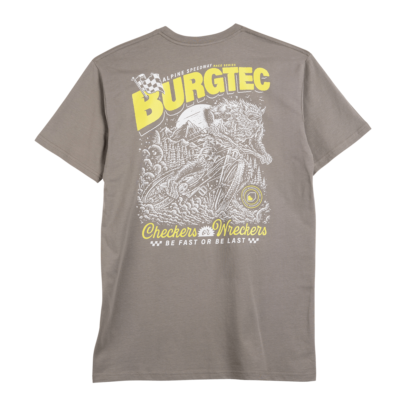 T-Shirt BURGTEC ALPINE SPEEDWAY Gris