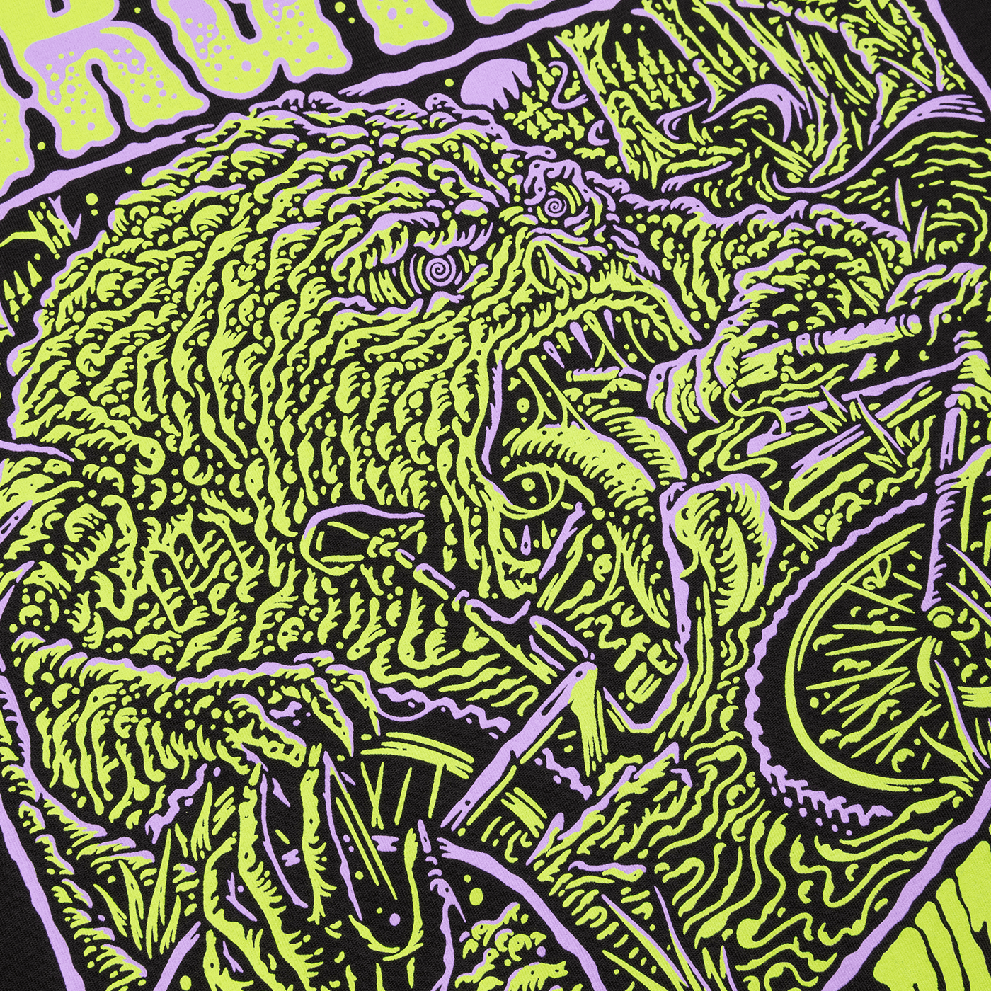 T-Shirt BURGTEC RUT MONSTER Noir