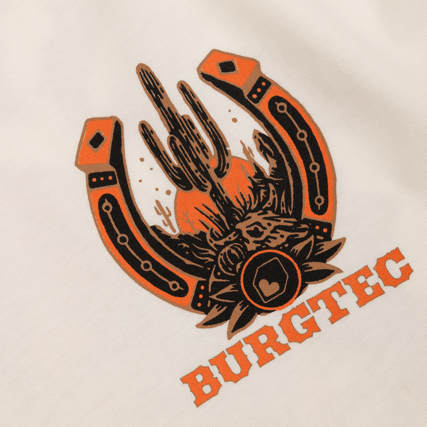 T-Shirt BURGTEC WILD RIDE Beige