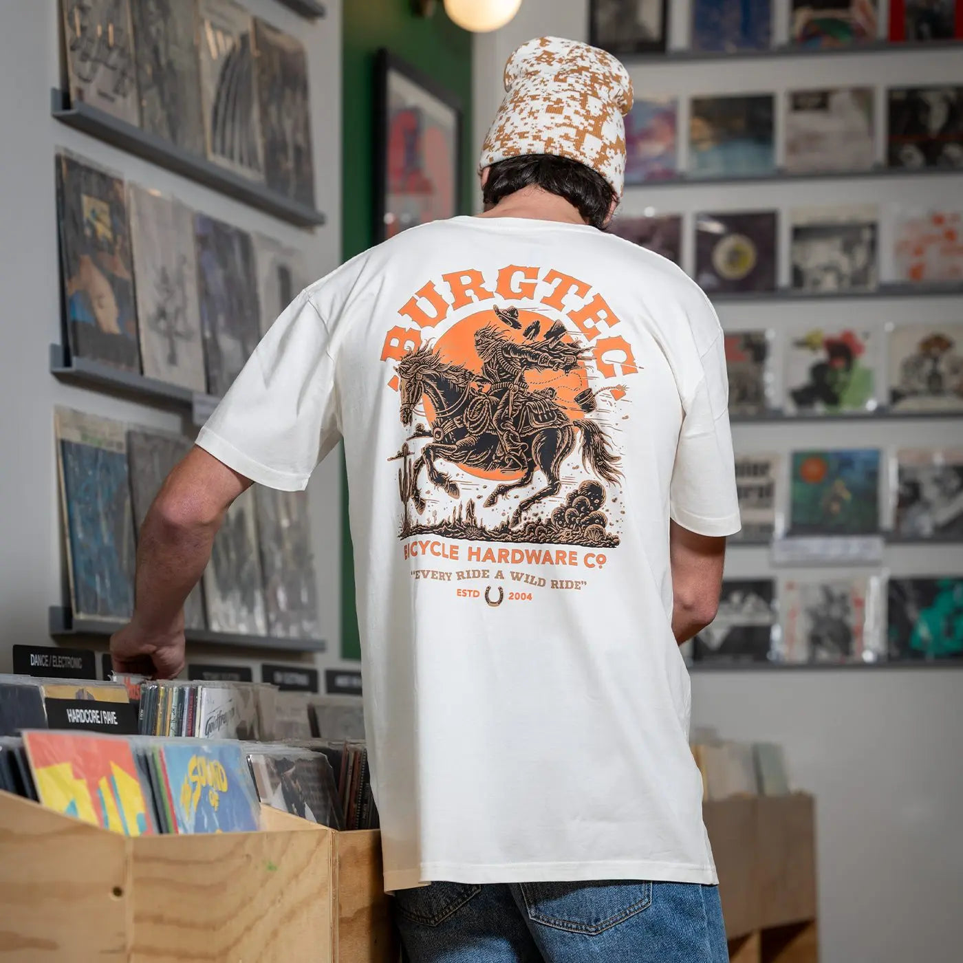 T-Shirt BURGTEC WILD RIDE Beige
