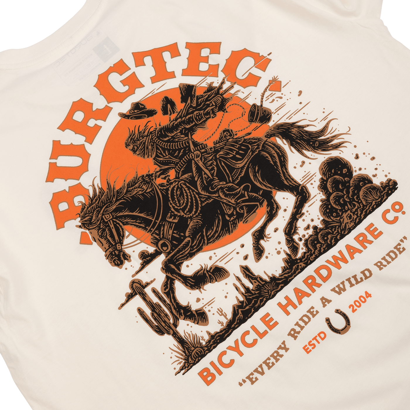 T-Shirt BURGTEC WILD RIDE Beige