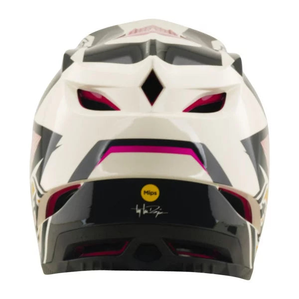 TROY LEE DESIGNS D4 POLYACRYLITE MIPS TURBO ACID Fuschia MTB-Hjelm
