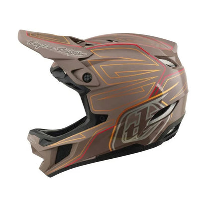 Capacete de BTT TROY LEE DESIGNS D4 POLYACRYLITE MIPS SHADOW PRO Castanho