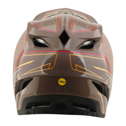 Capacete de BTT TROY LEE DESIGNS D4 POLYACRYLITE MIPS SHADOW PRO Castanho