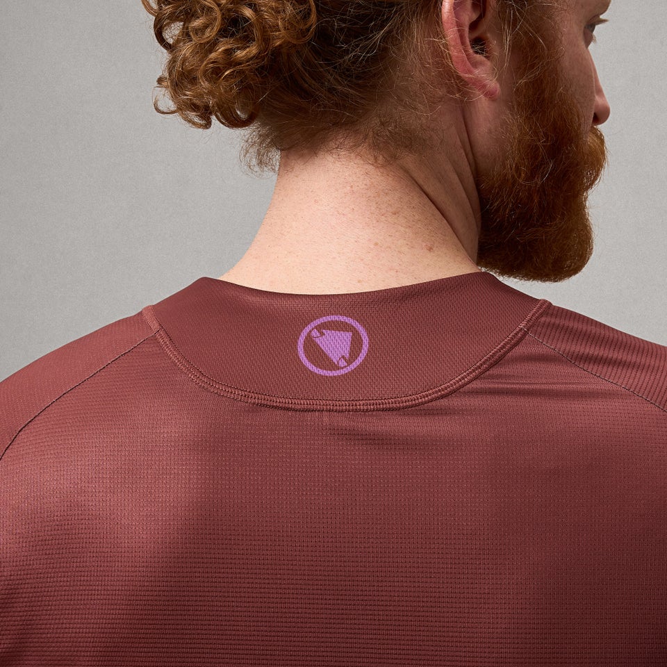 ENDURA SINGLETRACK CORE PRINTED Long Sleeve Jersey End Orange