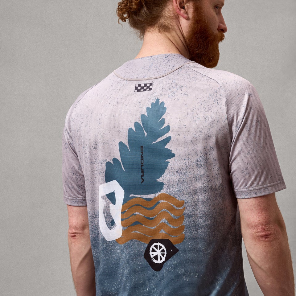 Trikot ENDURA SINGLETRACK PRINT Kurzarm Titanium