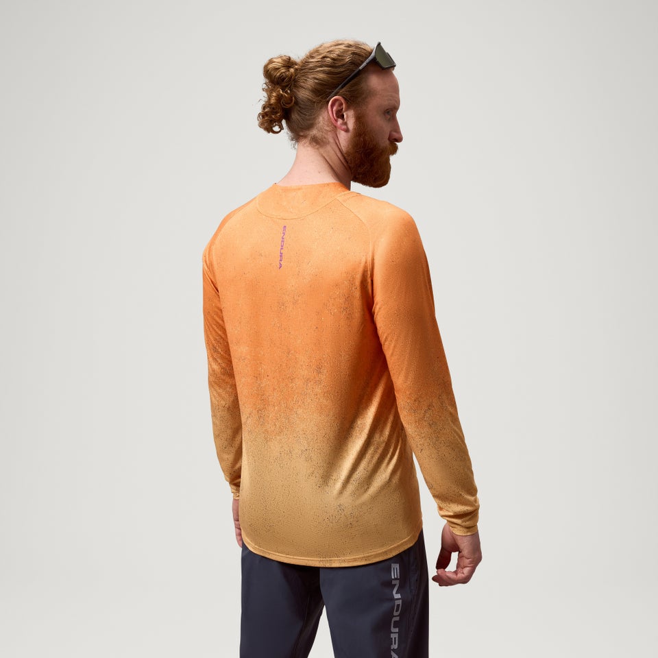 Tröja ENDURA SINGLETRACK PRINT Långärmad End Orange