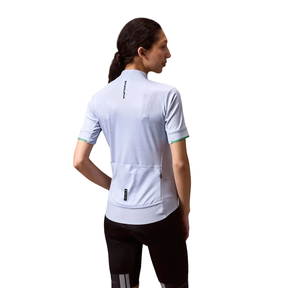 Maillot ENDURA FS260 PRINT Femme Manches Courtes Aero Blue
