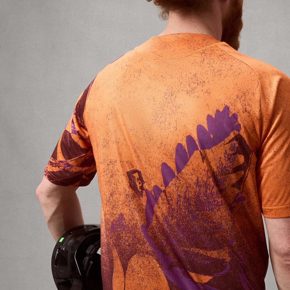 Tröja ENDURA SINGLETRACK PRINT Kortärm End Orange