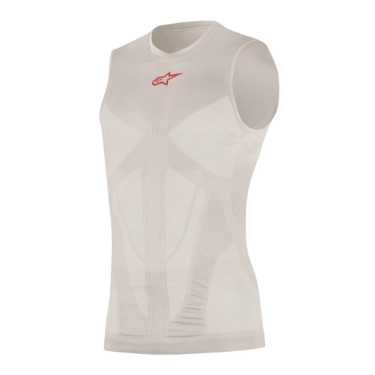 Sous-Vêtement ALPINESTARS TECH TANK SUMMER Sans Manches Gris/Rouge