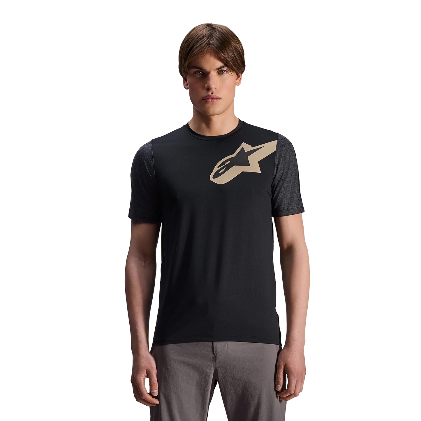 Maillot ALPINESTARS A-DURA LIPAN Manches Courtes Noir