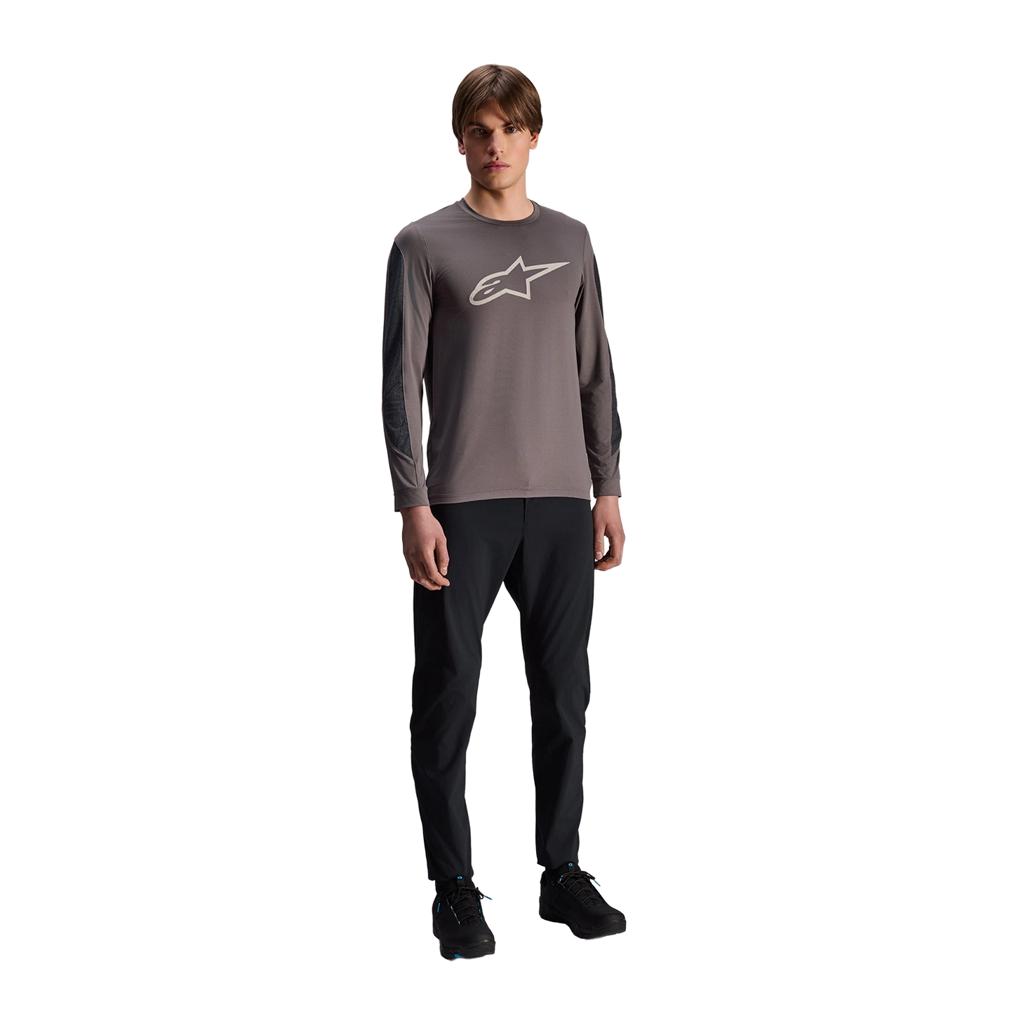 Tröja ALPINESTARS A-DURA INSET ASTAR Långa Ärmar Grå