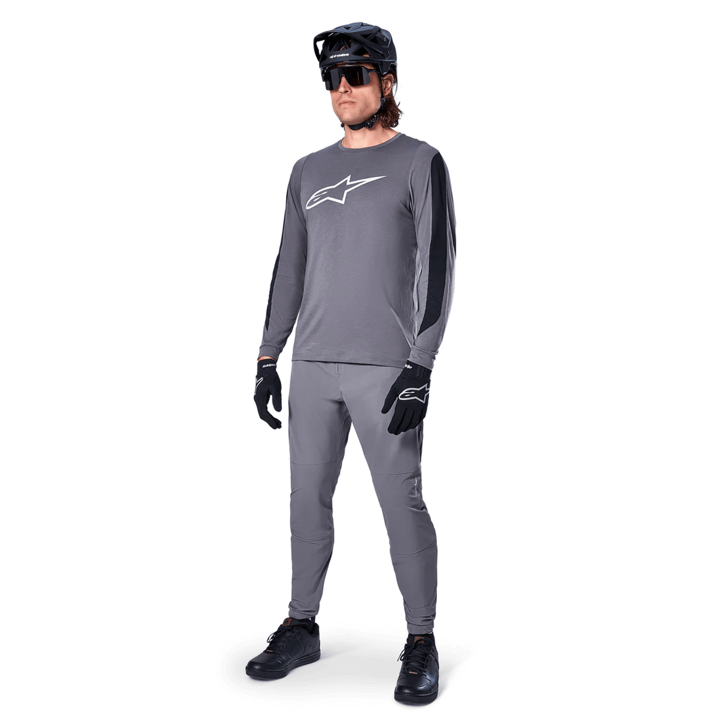 ALPINESTARS A-DURA DRI ASTAR Long Sleeve Jersey Dark Grey