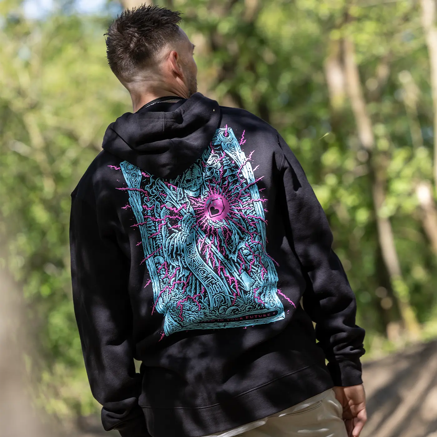Sweat à Capuche BURGTEC TARROT HOODIE Noir