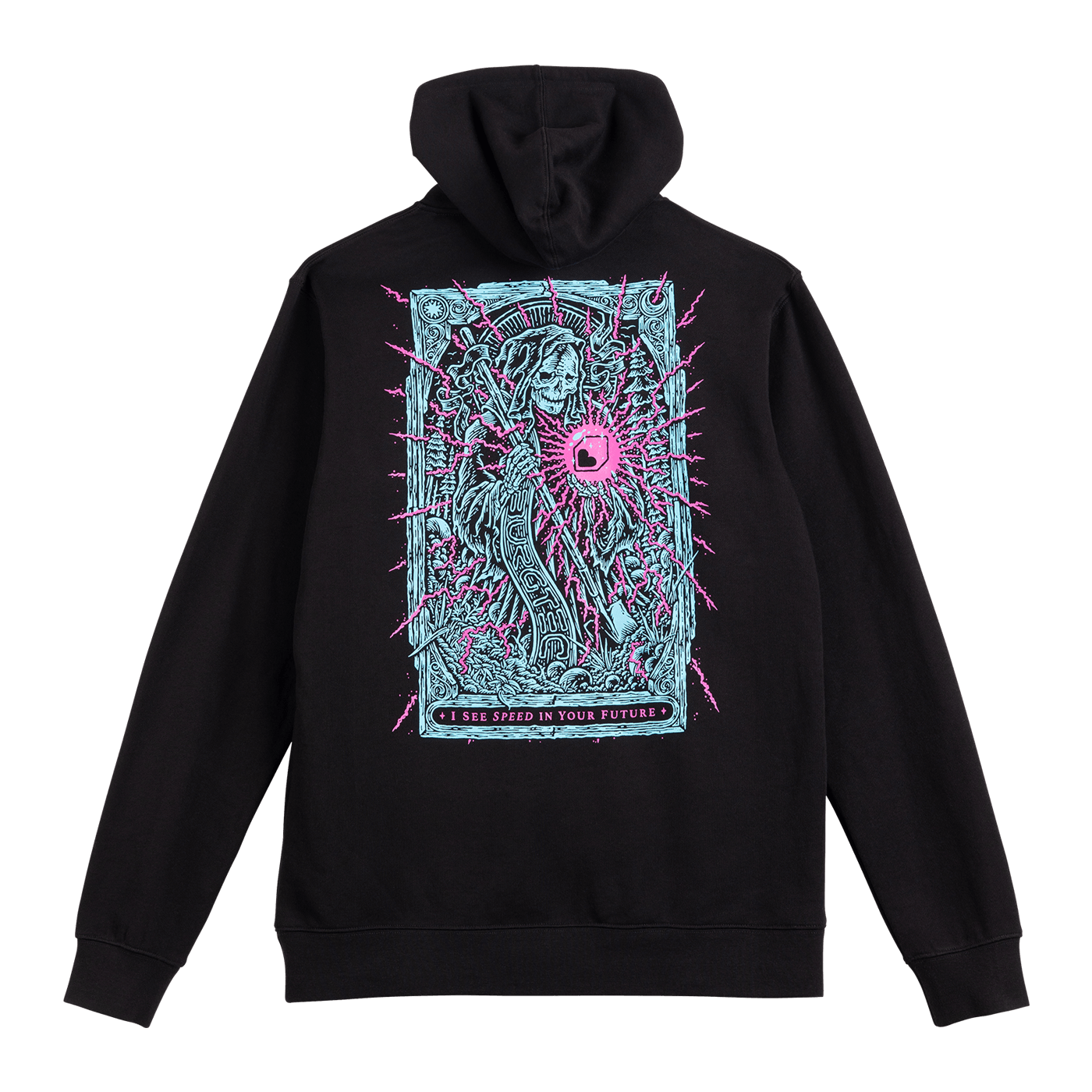 Sweat à Capuche BURGTEC TARROT HOODIE Noir