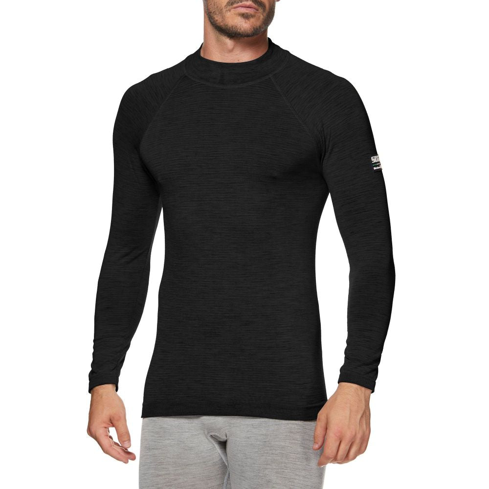 Intimo SIXS TS3 MERINOS Maniche Lunghe Nero