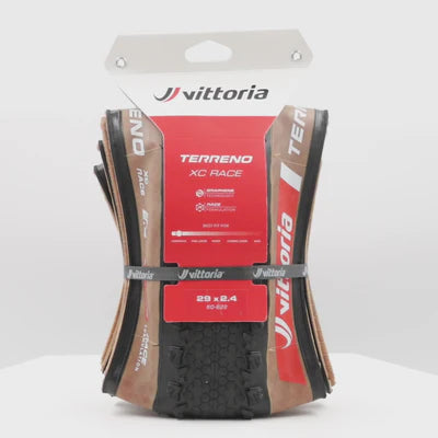 Pneumatico VITTORIA TERRENO XC RACE 29x2.4 Graphene/Silica Tubeless Ready Flessibile Beige