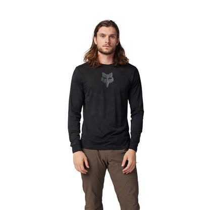 Trikot FOX RANGER TRU DRI Langarm Schwarz