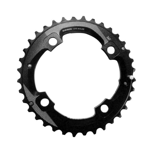 SRAM AL5 -ulompi eturatas, 11-vaihteinen, 4 kiinnitysreikää, 104 mm — eturatas valkoisella taustalla