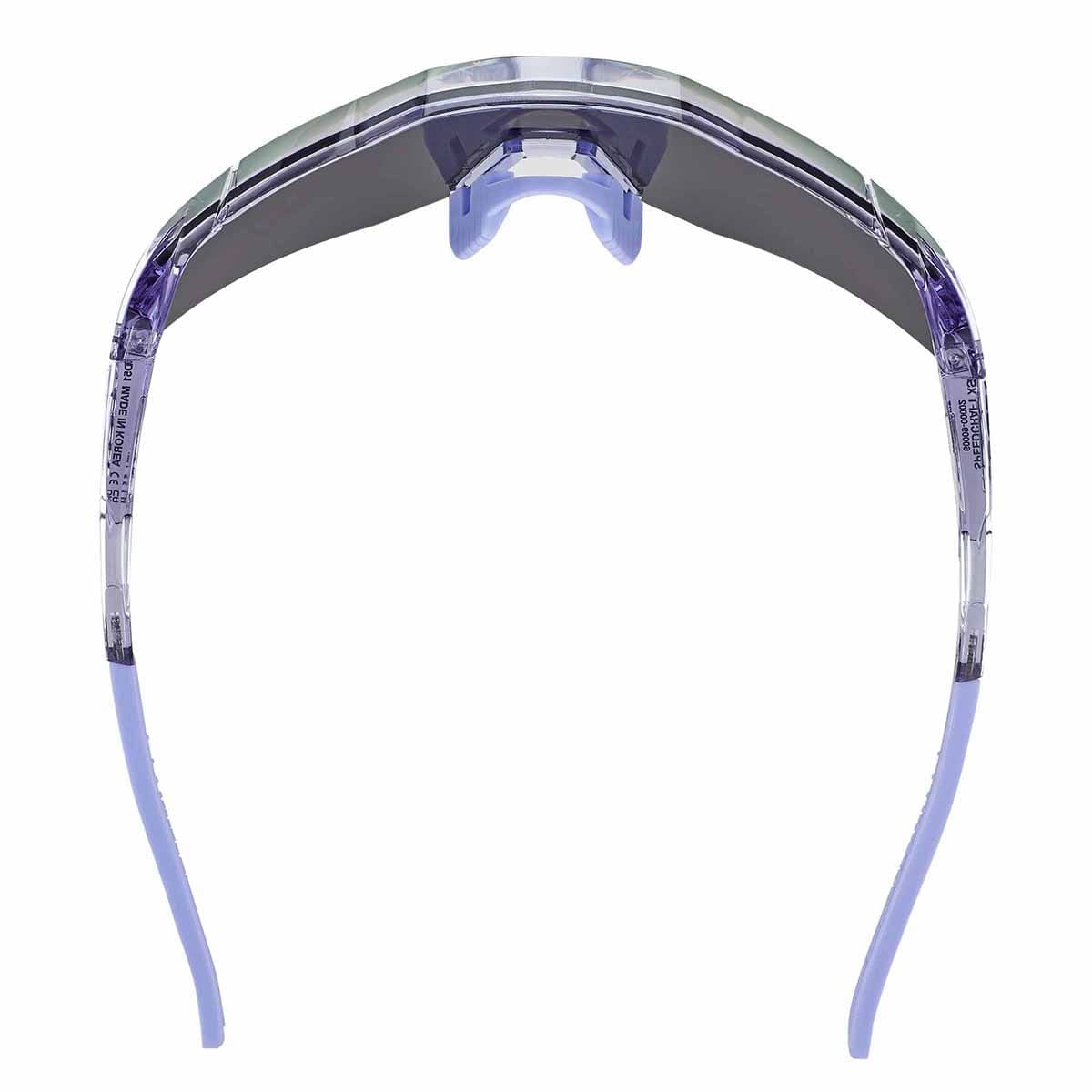 Lunettes 100%  SPEEDCRAFT XS POLISHED Translucide Hiper Mirror Lavende