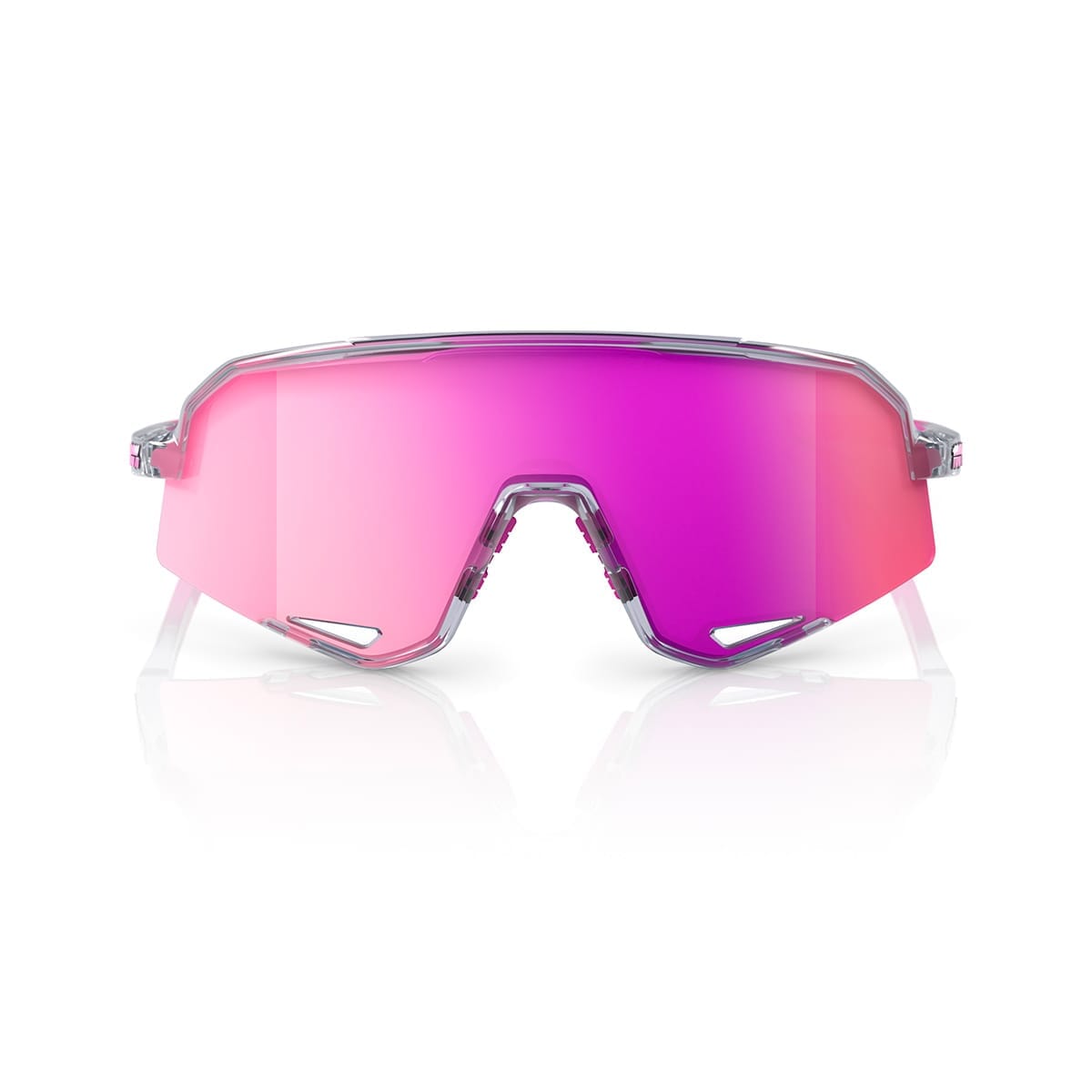 100% SLENDALE POLISHED Translucent Mirror Purple Glasses
