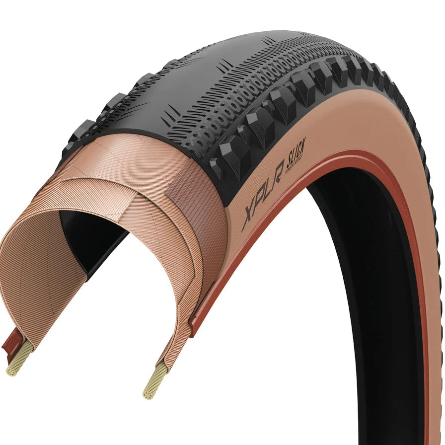 Däck ZIPP GOODYEAR SLICK XPLR 700c Tubeless Ready Brun