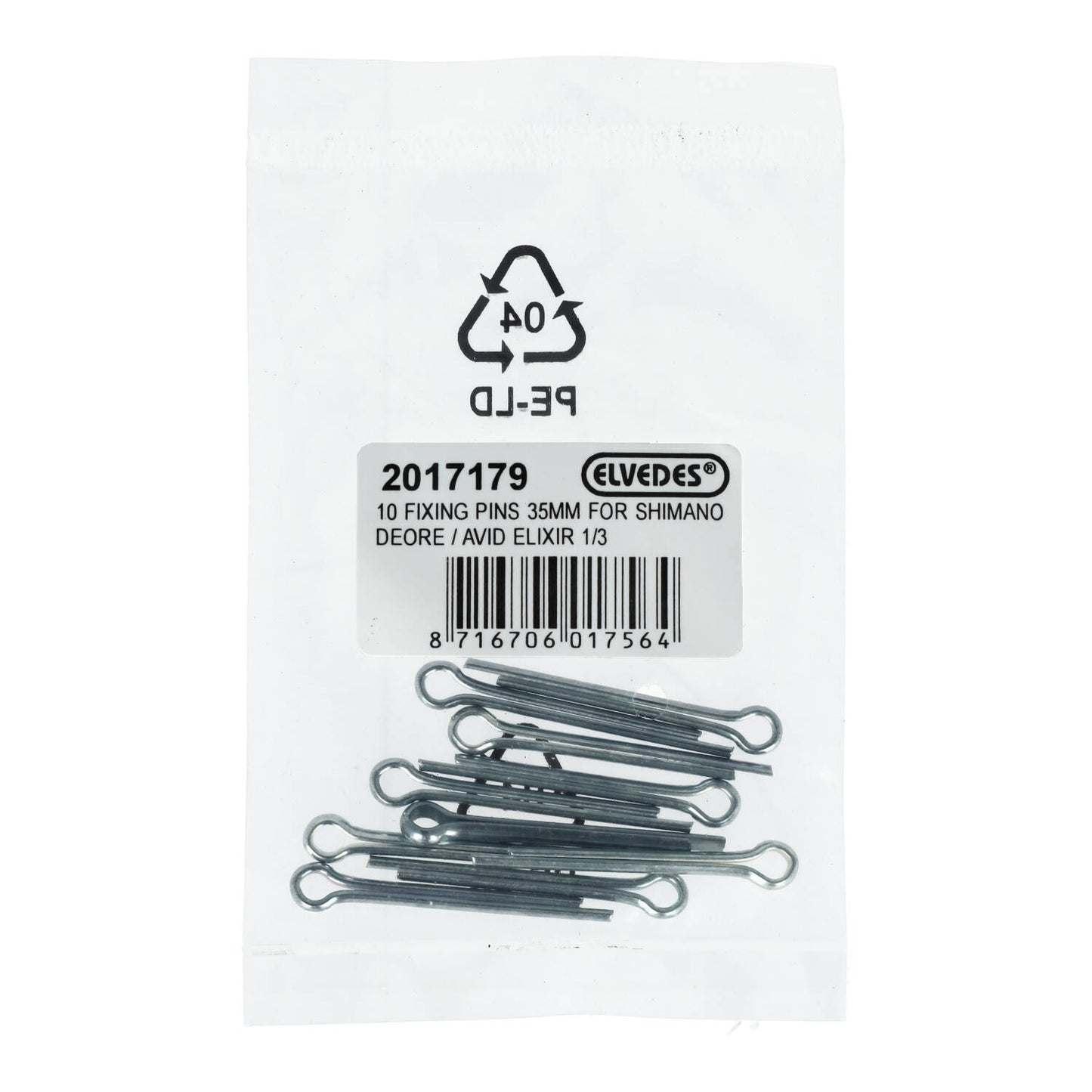 Sada 10 čepů ELVEDES 35 mm pro Shimano Deore/Avid Elixir 1/3