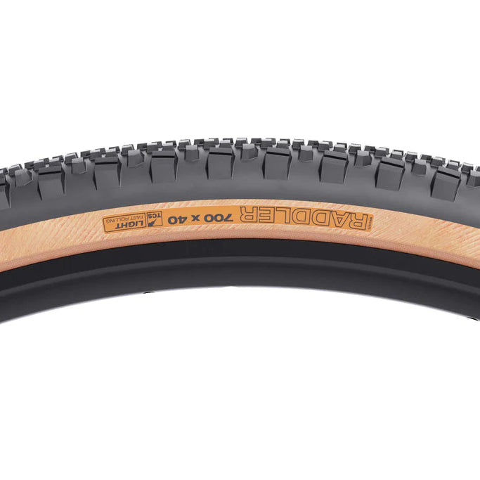 Pneumatico WTB RADDLER TCS LIGHT FAST ROLLING DUAL DNA SG2 700x40c Tubeless Ready Rinforzato Beige