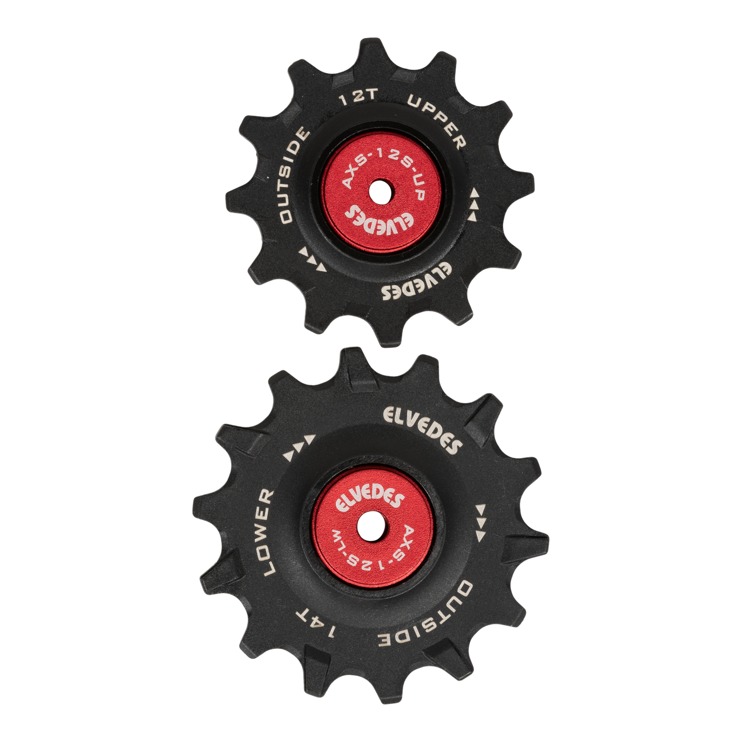 Schaltungsrollen ELVEDES 12/14 Zähne Sram Red/Force AXS 12V Keramiklager NW