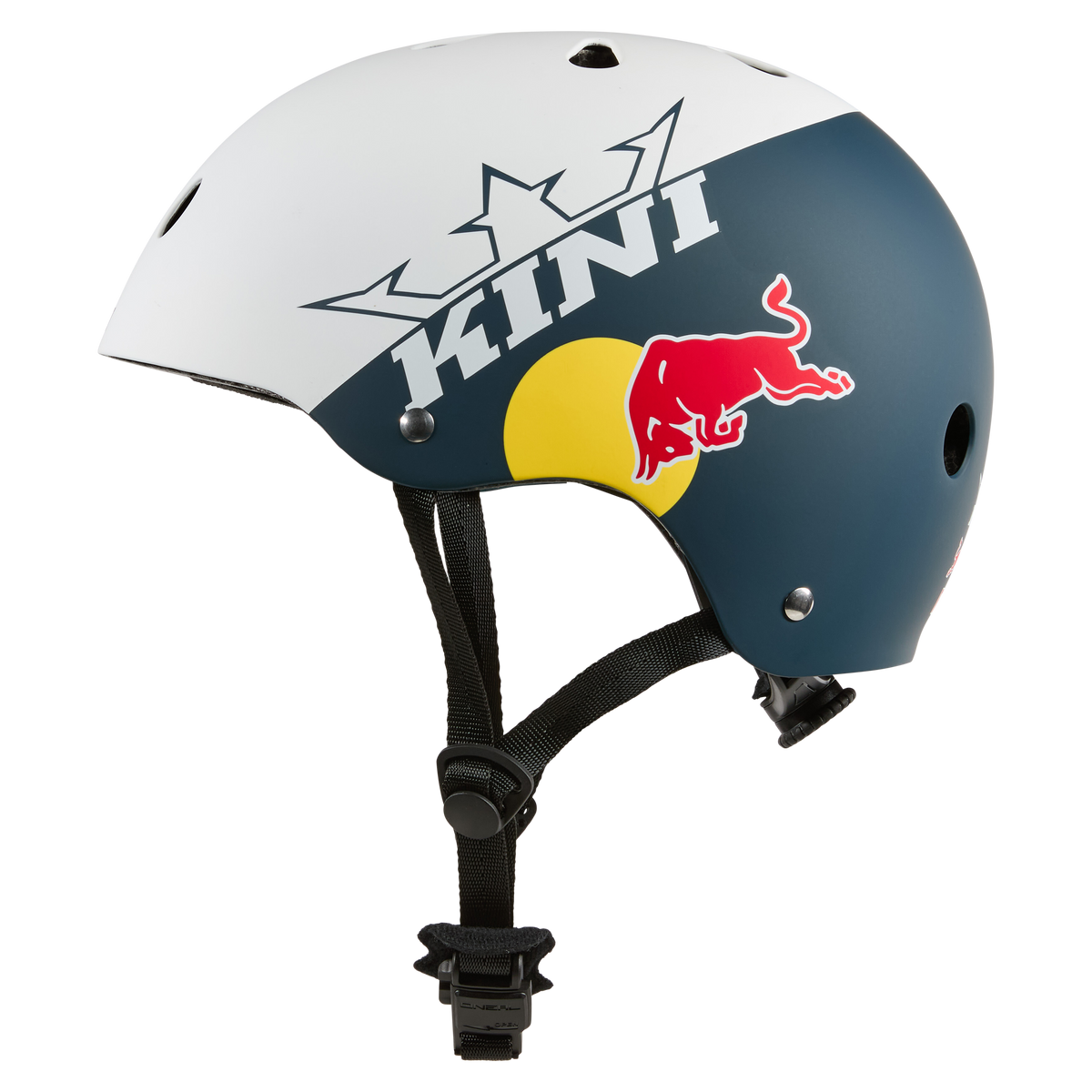 Kask bowlerowy O'NEAL BB KINI RED BULL 1.0 Biały/Niebieski
