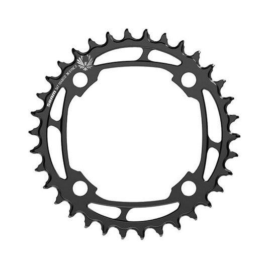 SRAM EAGLE X-SYNC2 12-vaihteinen teräksinen 1x-eturatas, 4 pultin kiinnitys, 104 mm — eturatas valkoista taustaa vasten