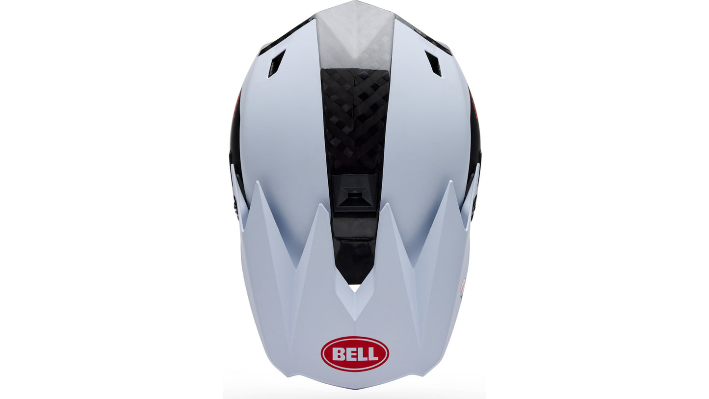 Casque VTT BELL FULL-10 SPHERICAL CARBON PEAK Blanc