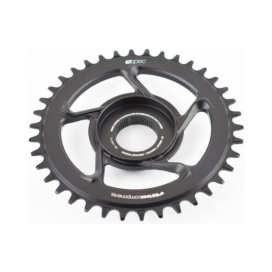 E-THIRTEEN E-SPEC 1x-eturatas, 11/12-vaihteinen, Shimano-suorakiinnitys E8000 — eturatas valkoisella taustalla